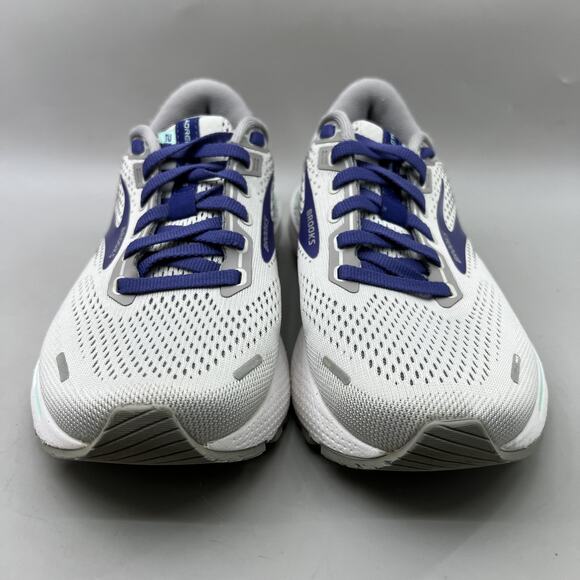 Brooks Adrenaline GTS 22 Running Shoes Women Size 6.5 Gray Blue Comfort Sneakers - Picture 2 of 8